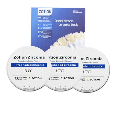 ZOTION HTC AND STC Preshaded Zirconia For Dental Crown ZOTION HTC AND STC Preshaded Zirconia For Dental Crown