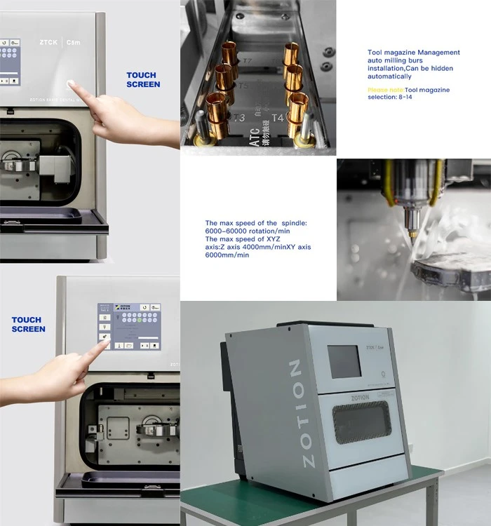 4 Axis 5 Axis Dental Glass Ceramic cad cam Denture Crown Dental Milling Machine detail 4 Axis 5 Axis Dental Glass Ceramic cad cam Denture Crown Dental Milling Machine detail