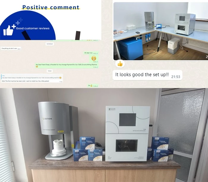 Dental Zirconia Block 5 axis cad cam Milling Machine customer feedback Dental Zirconia Block 5 axis cad cam Milling Machine customer feedback