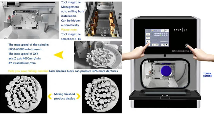 5 axis dental Milling Machine CAD CAM details 5 axis dental Milling Machine CAD CAM details